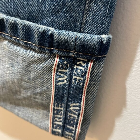 NWT $148 We The Free Slade Slim Selvedge Jean Current On Free People Sz 26 - Picture 14 of 16